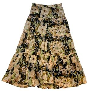 The Pyramid Collection Floral Maxi Skirt N122-44